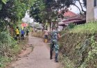 Gotong Royong TNI dan Warga, Lingkungan Desa Gelis Dajah Bangkalan Kembali Bersih dan Nyaman
